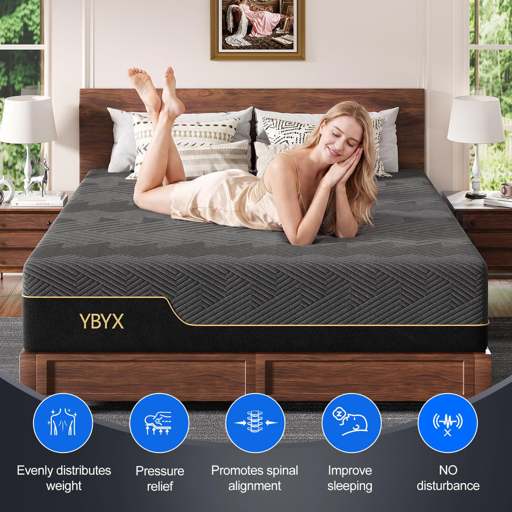 12 Inch Full Size Hybrid Mattress with Memory Foam M854