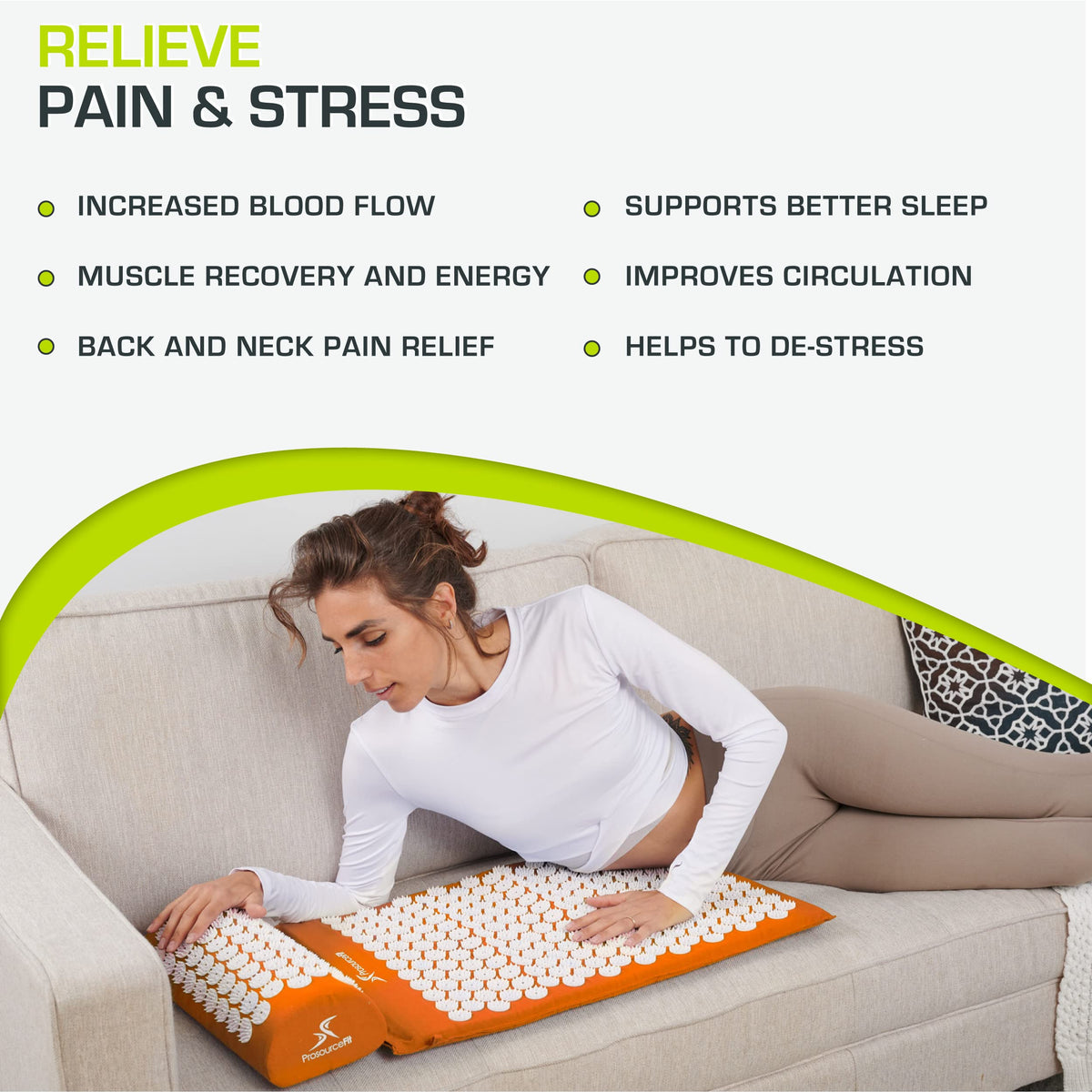 Acupressure Mat and Pillow Set C343