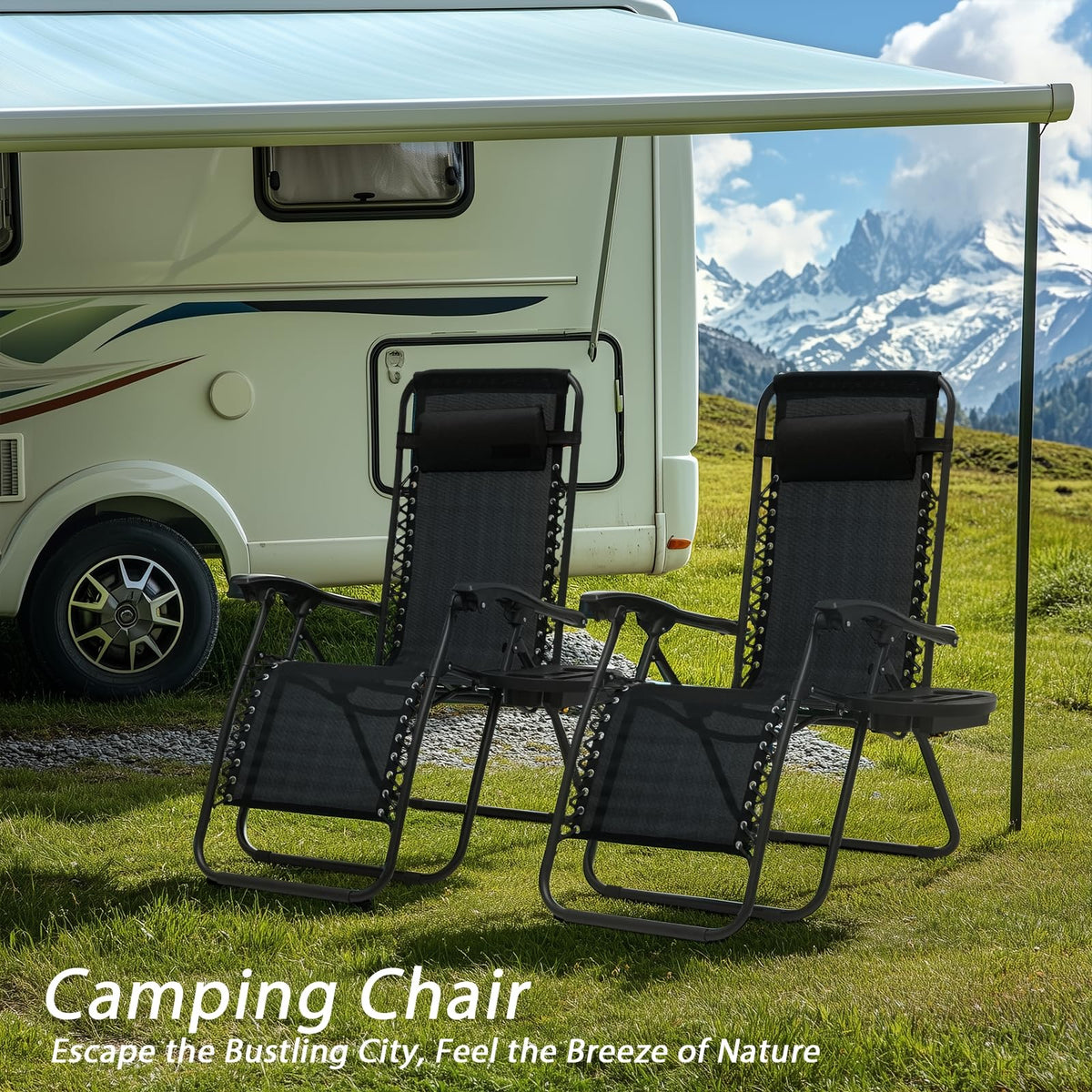 Black Zero Gravity Lounge Chair E497