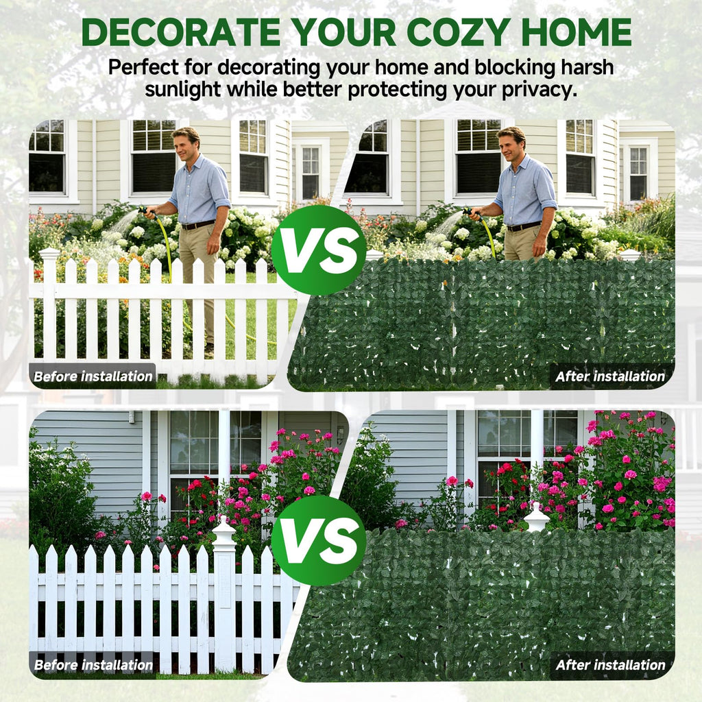 Artificial Ivy Privacy Fence Screen I6365