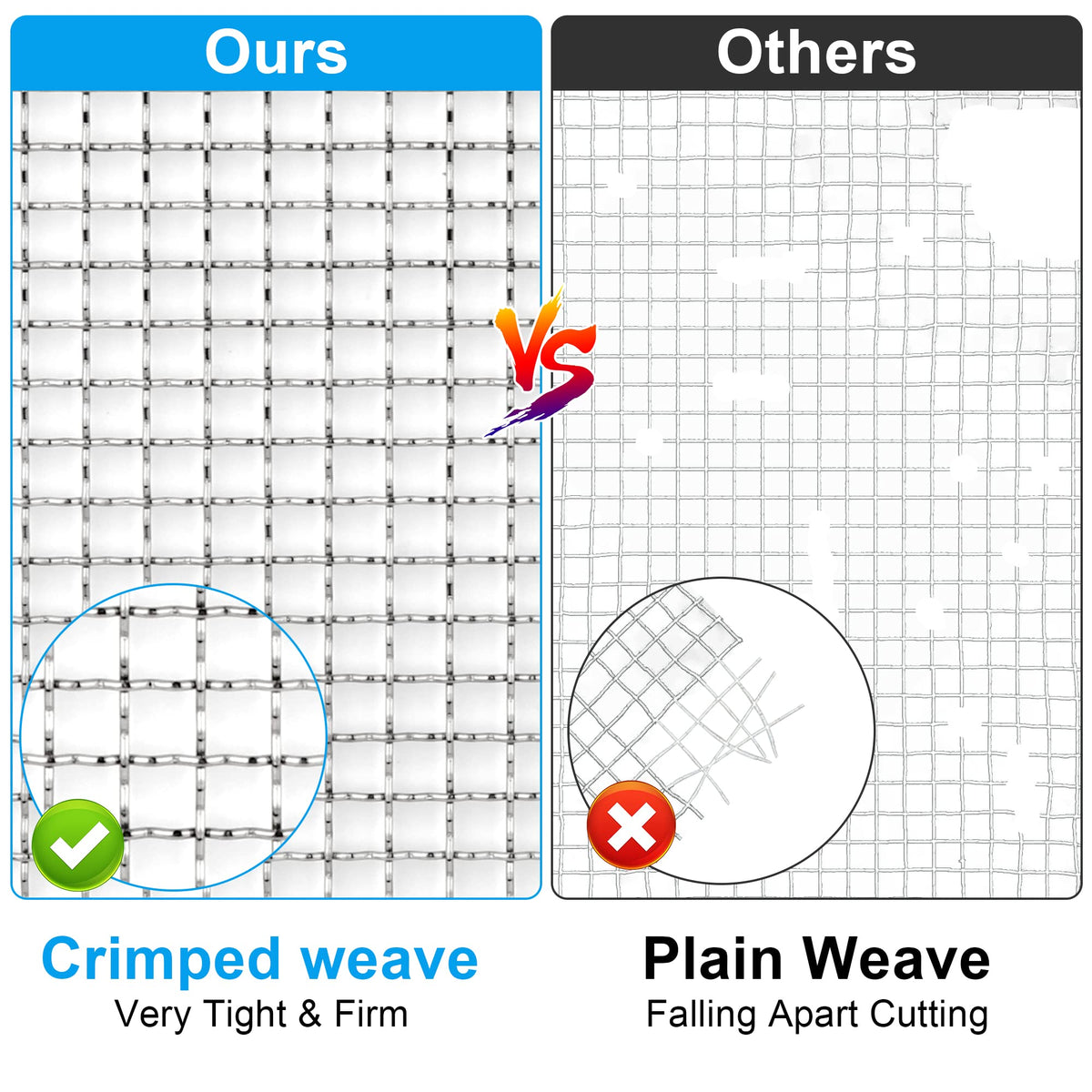 2Pack 5 Mesh 11 X 14.2 inch Crimped Mesh Screen I5678