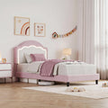 Velvet Upholstered Twin Bed Frame Y105069