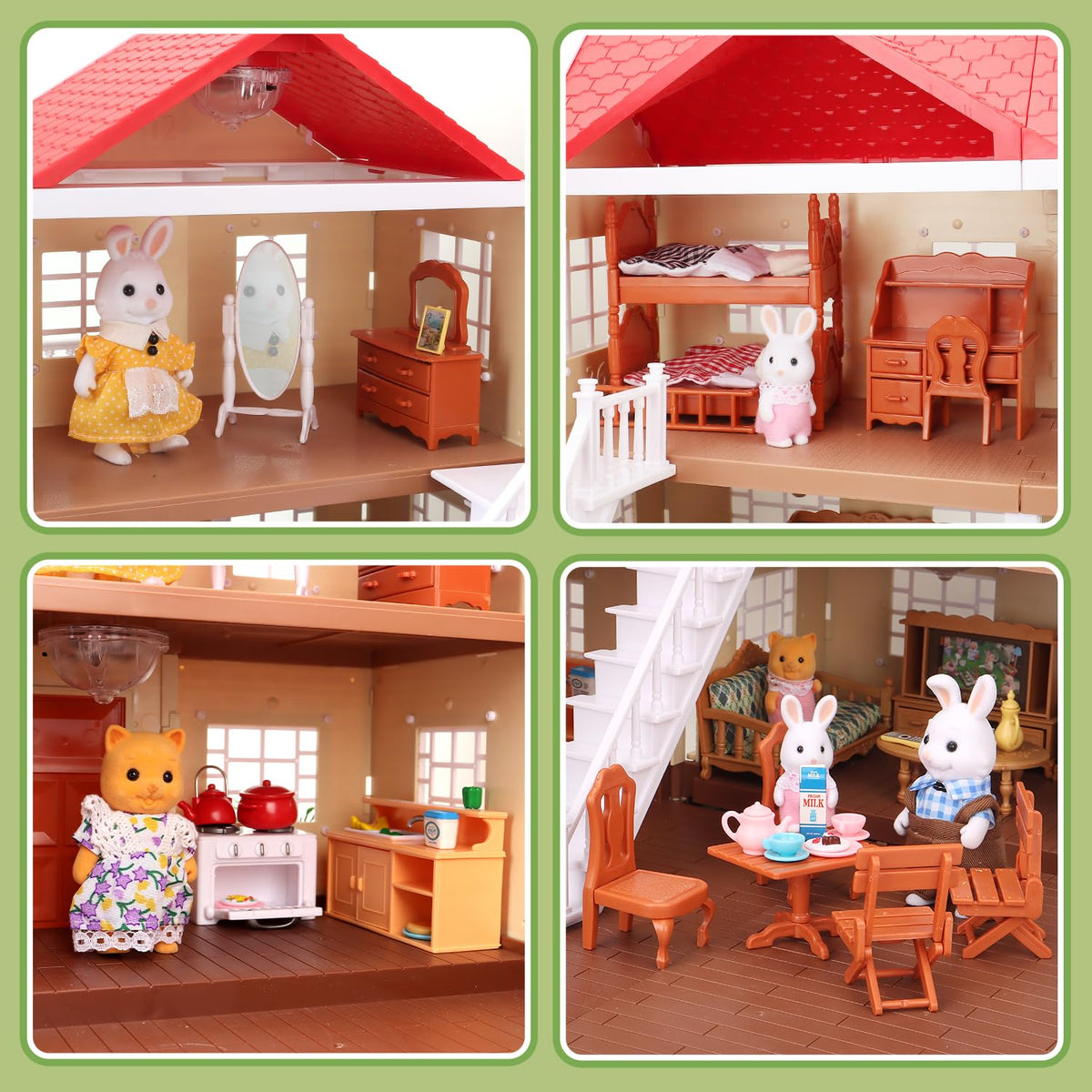 Cozy Cabin Doll House Playset J222