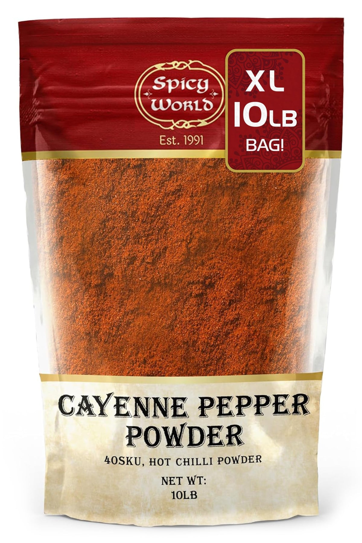 Cayenne Pepper Powder 10 Pound Bulk Bag H1816