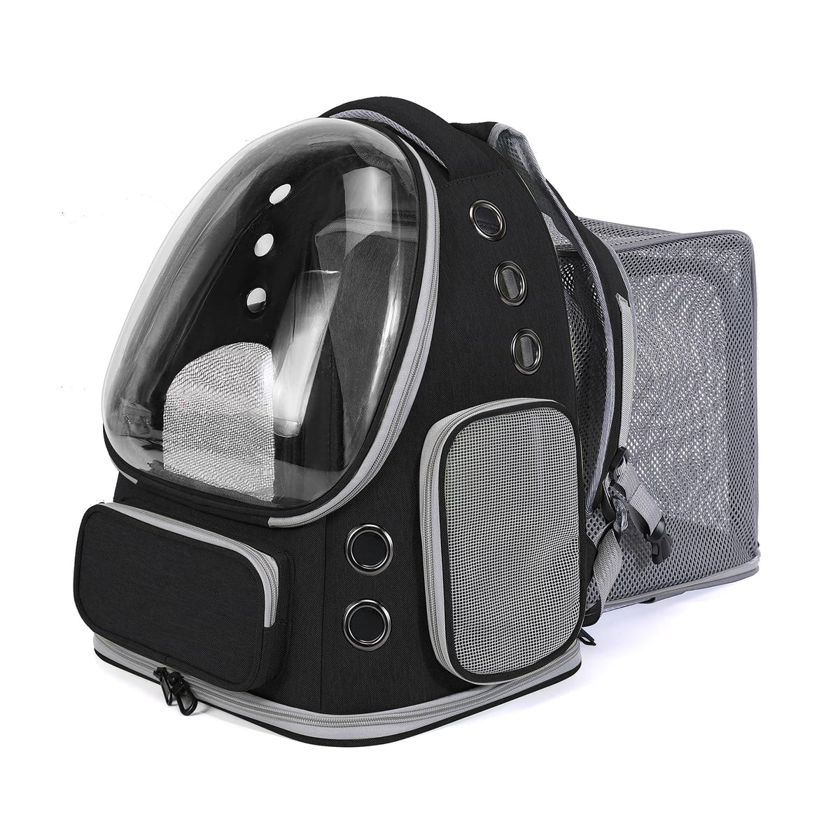 Black Expandable Cat Backpack Carrier E991