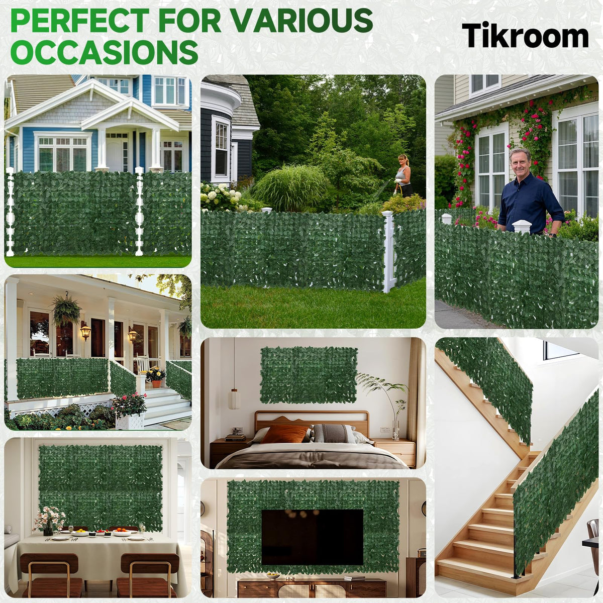 Artificial Ivy Privacy Fence Screen I6365