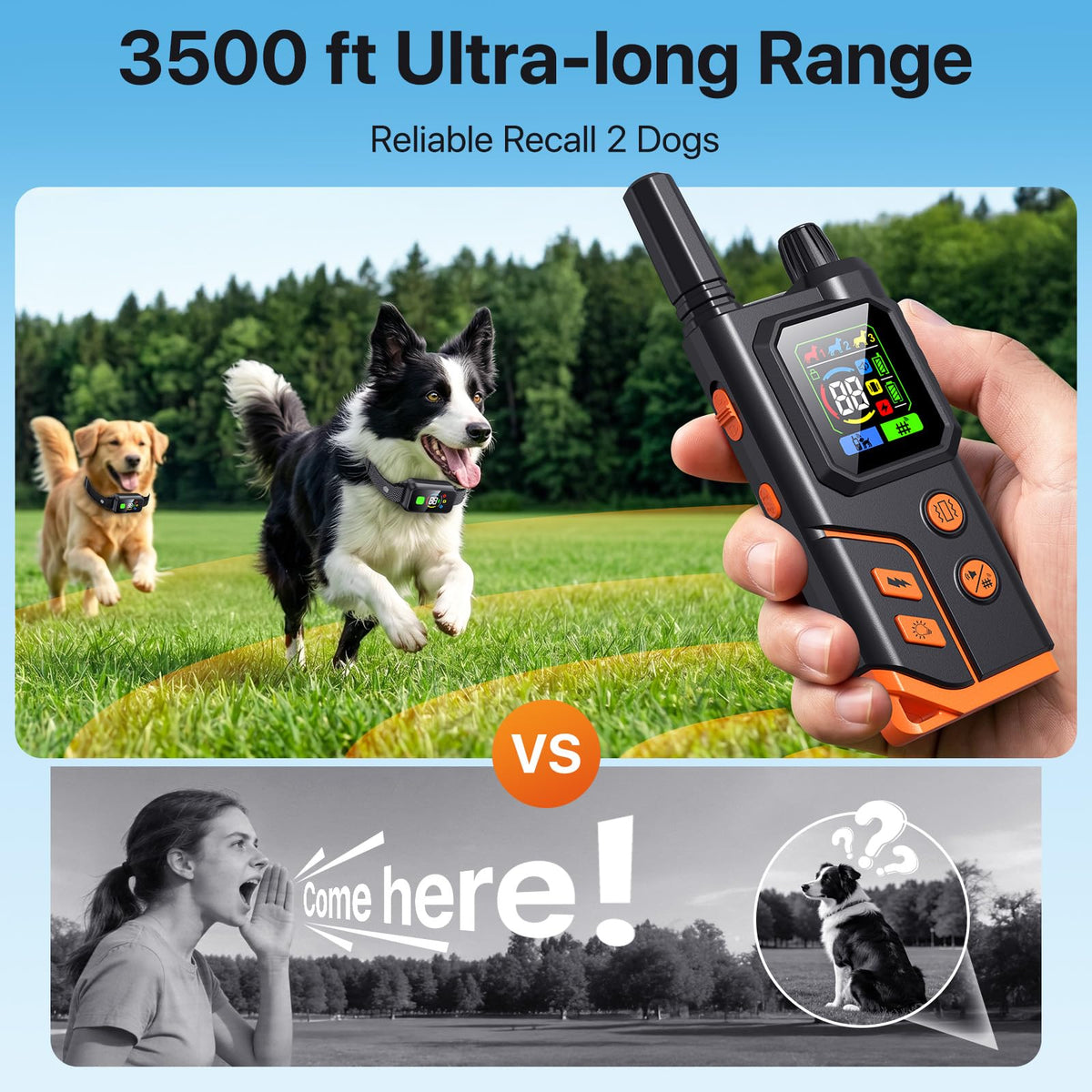 Wireless Dog Collar Fence System & Training Collar Y7281