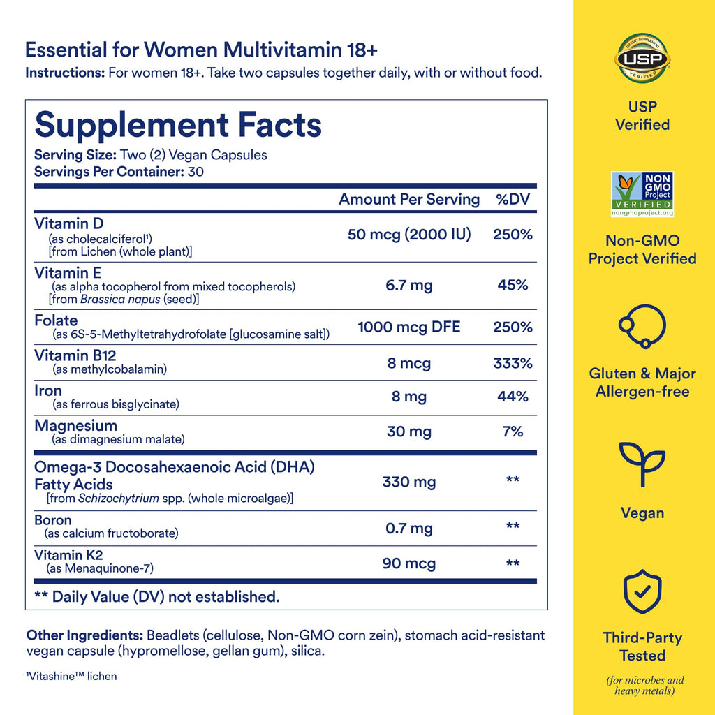 Women's 18+ Multivitamin 60 Capsules T19585