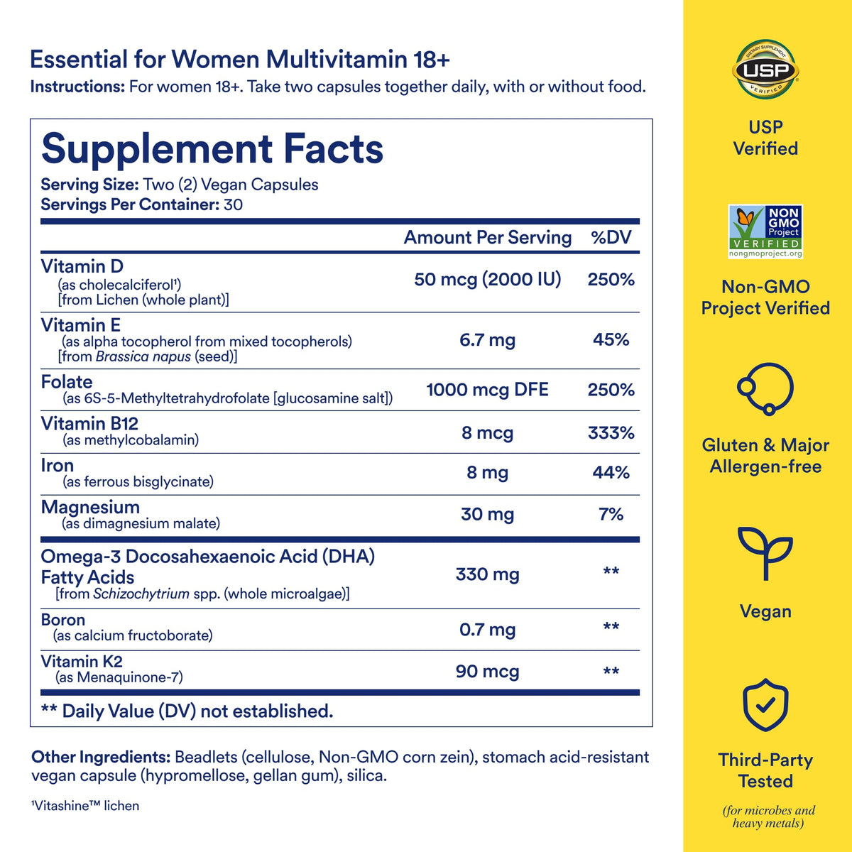 Women's 18+ Multivitamin 60 Capsules T19585
