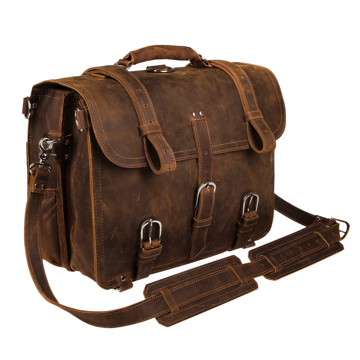 Leather Messenger Bag O415728
