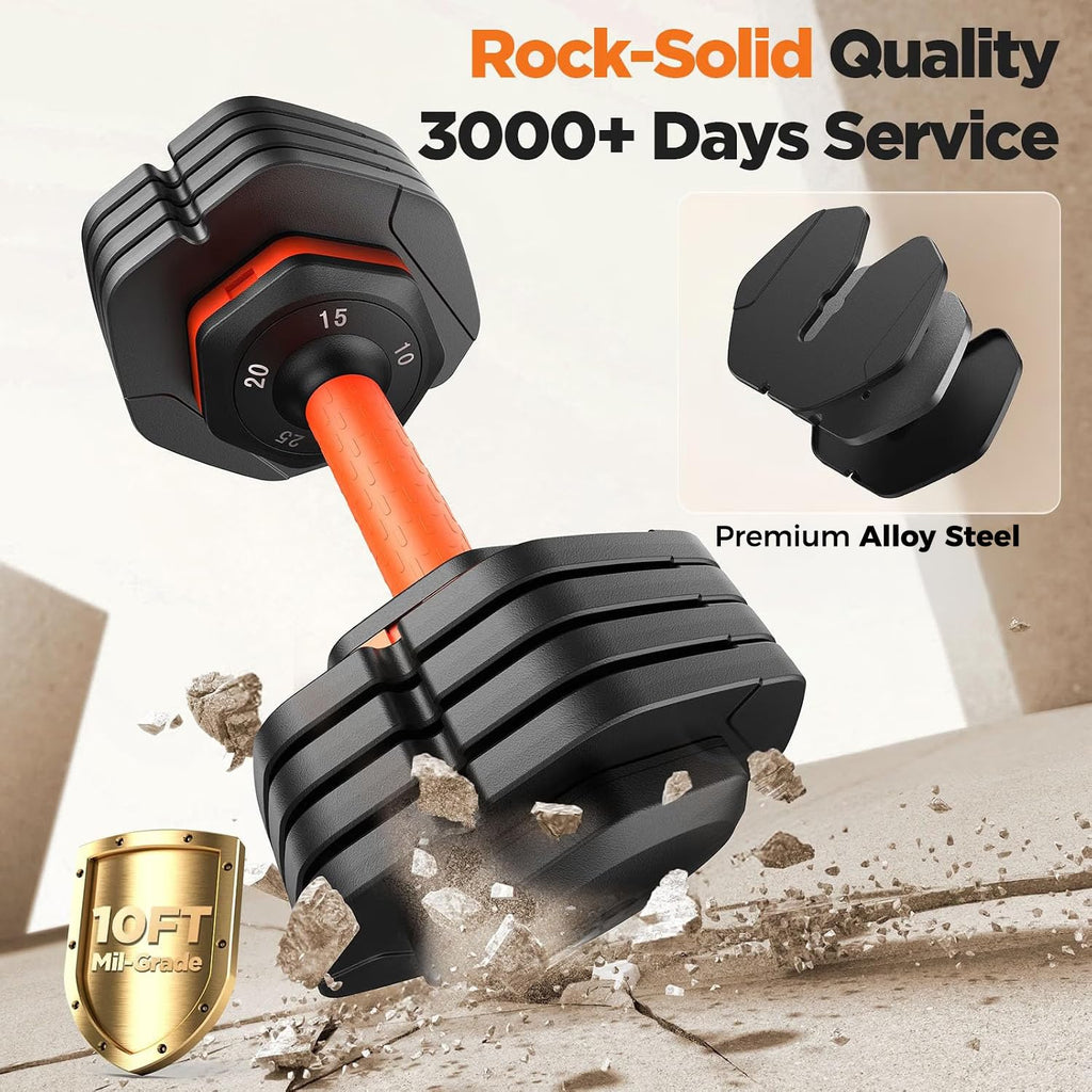Adjustable Dumbbell Set of 2 with Storage Box C18786