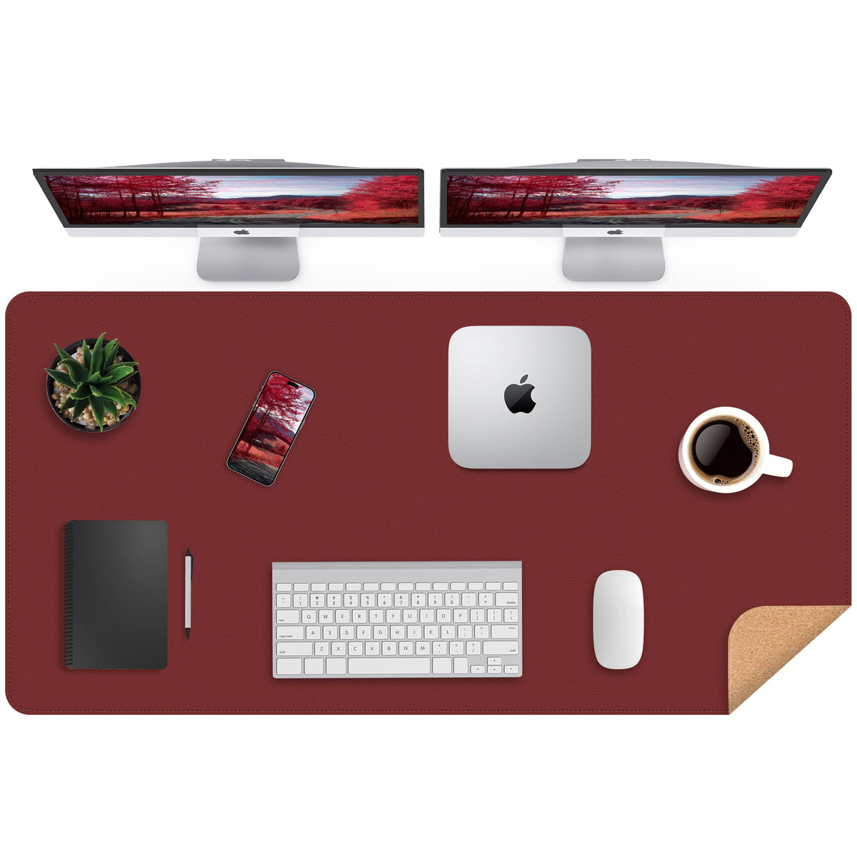 Cork & PU Leather Desk Mat 47" x 23.6" M528