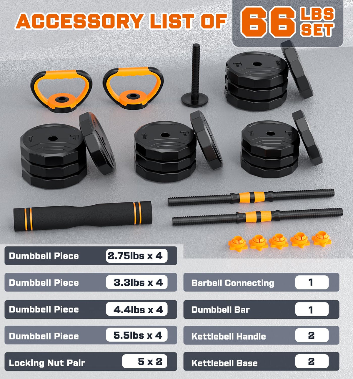 Adjustable Dumbbell Set with Connector X6585