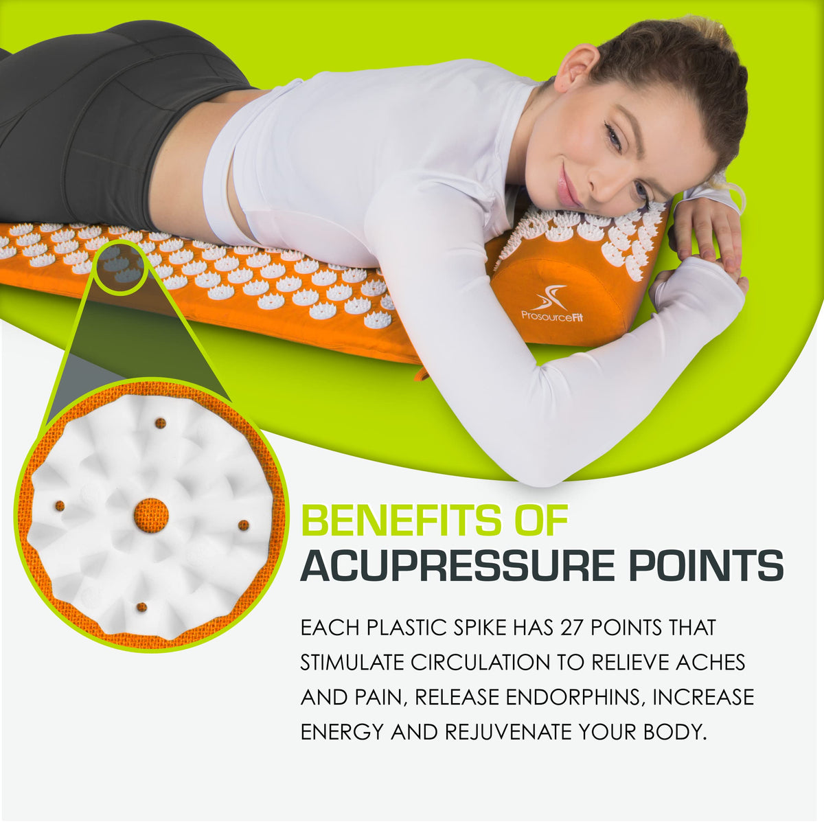 Acupressure Mat and Pillow Set C343
