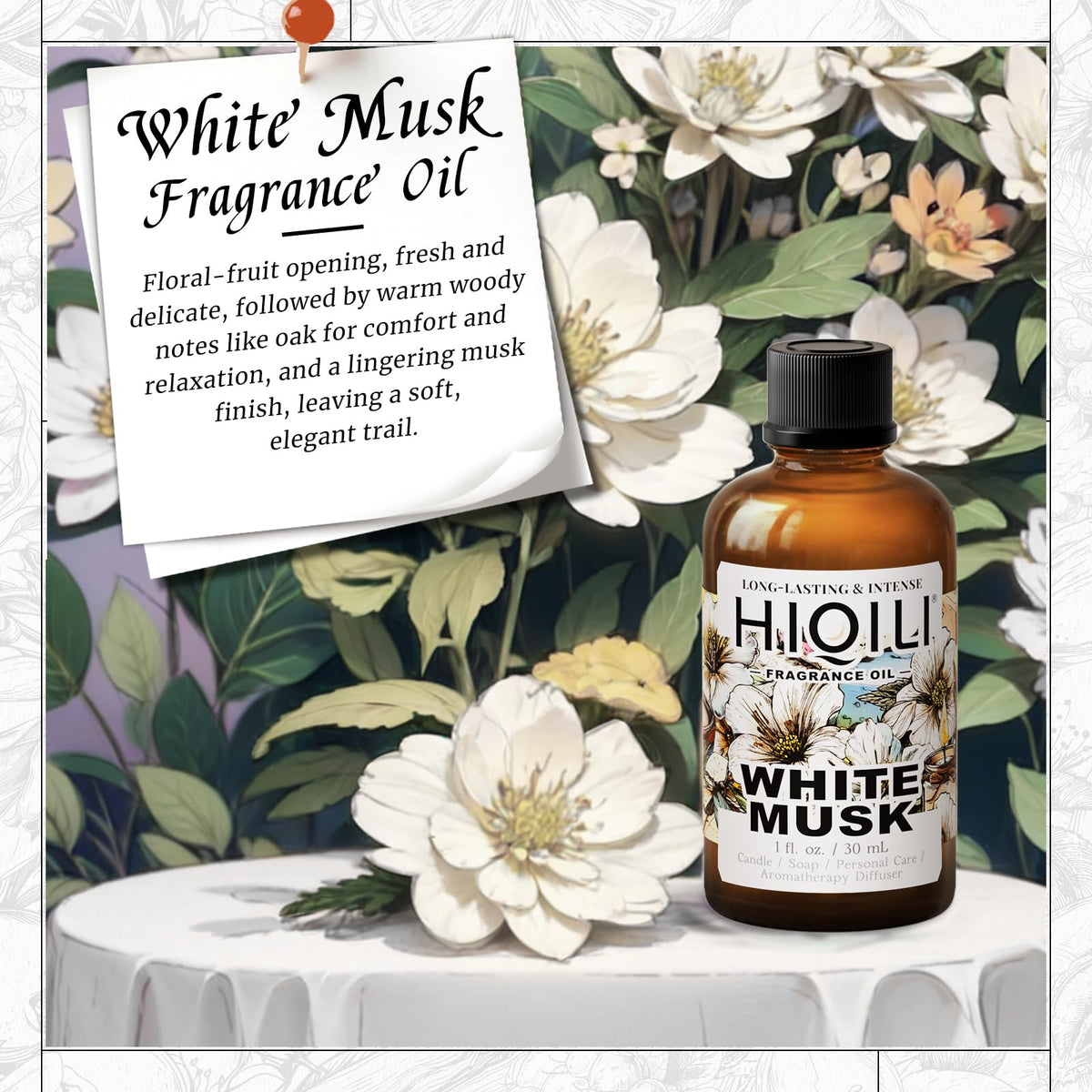 White Musk Fragrance Oil 1 Fl Oz T170