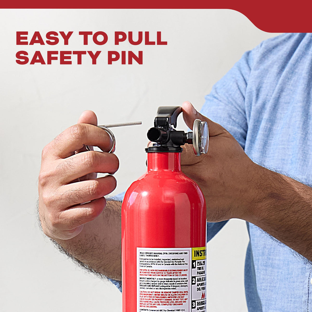 Fire Extinguisher 1-A:10-B:C 1 Pack P827
