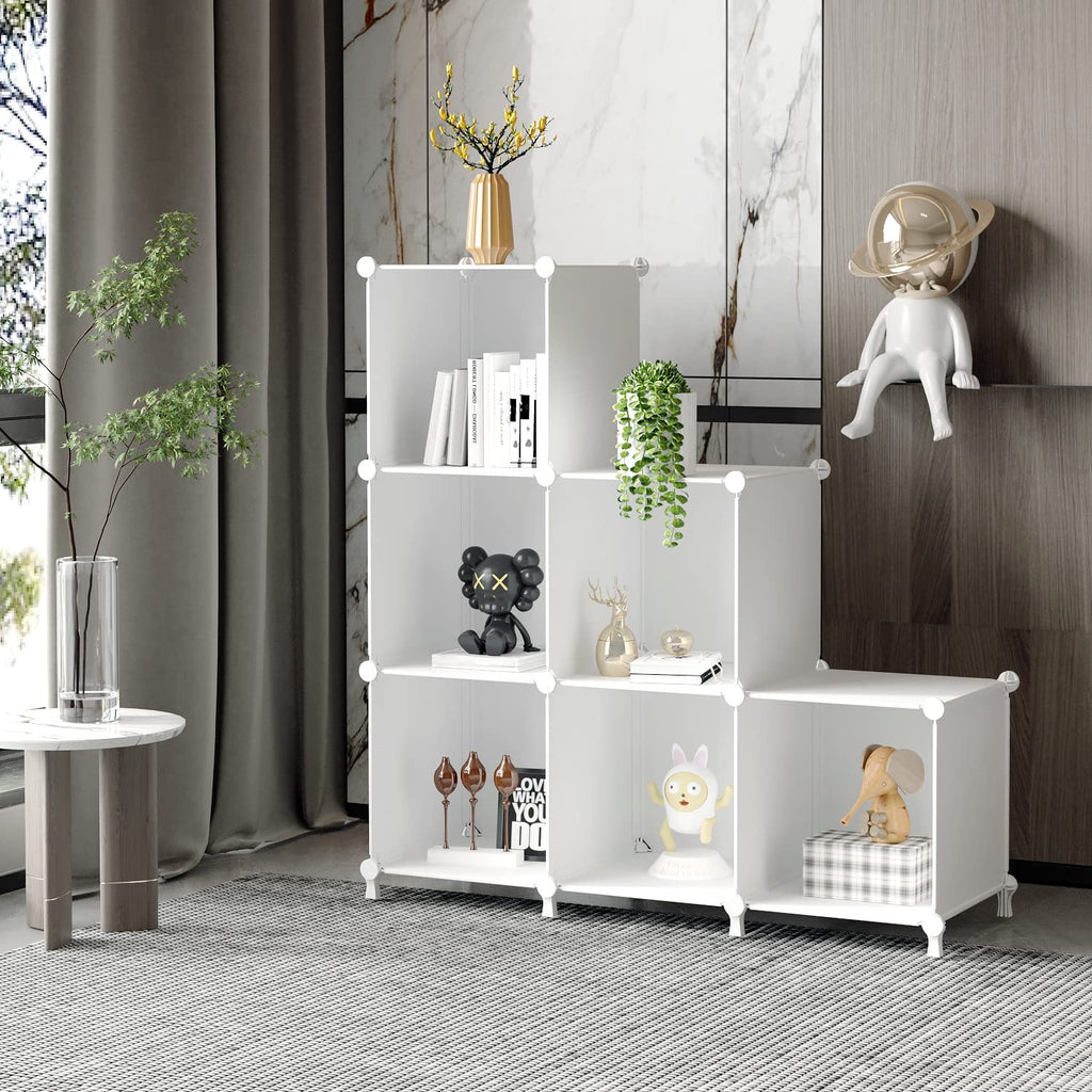 White 6 Cube Storage Organizer C860420