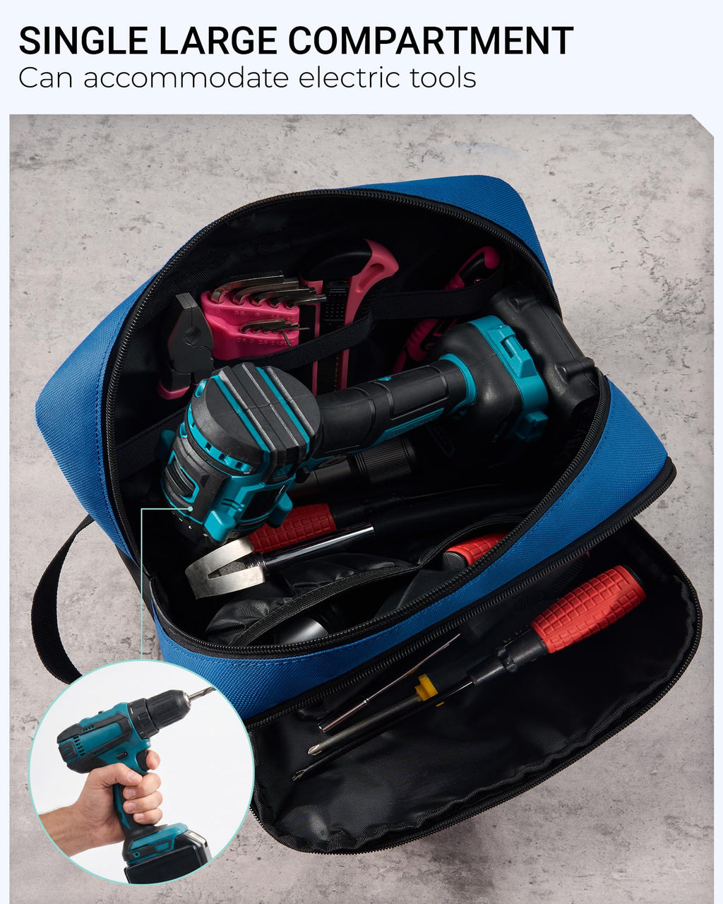2 Pack Small Tool Bags with Strap 12" & 10" Z44839