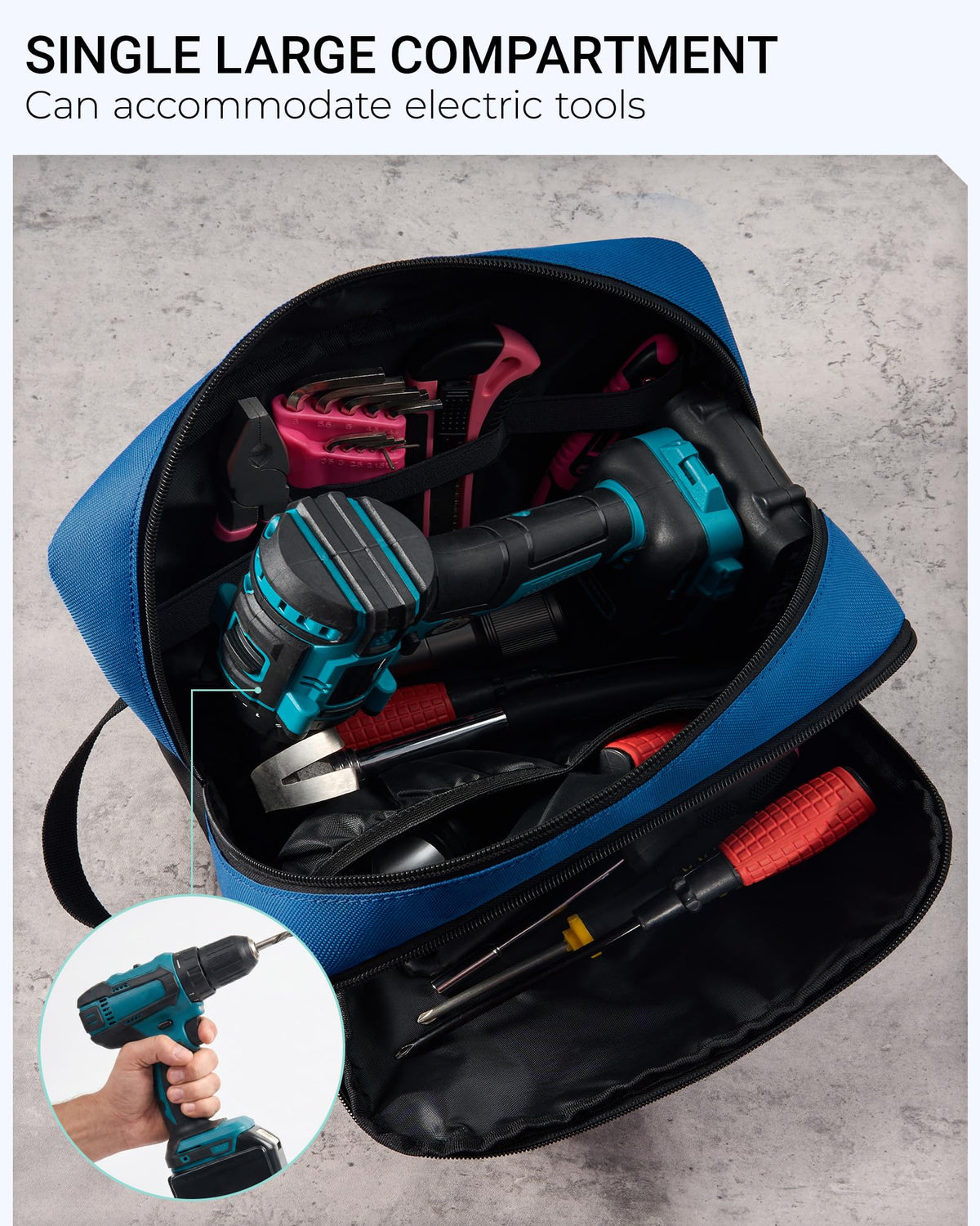 2 Pack Small Tool Bags with Strap 12" & 10" Z44839