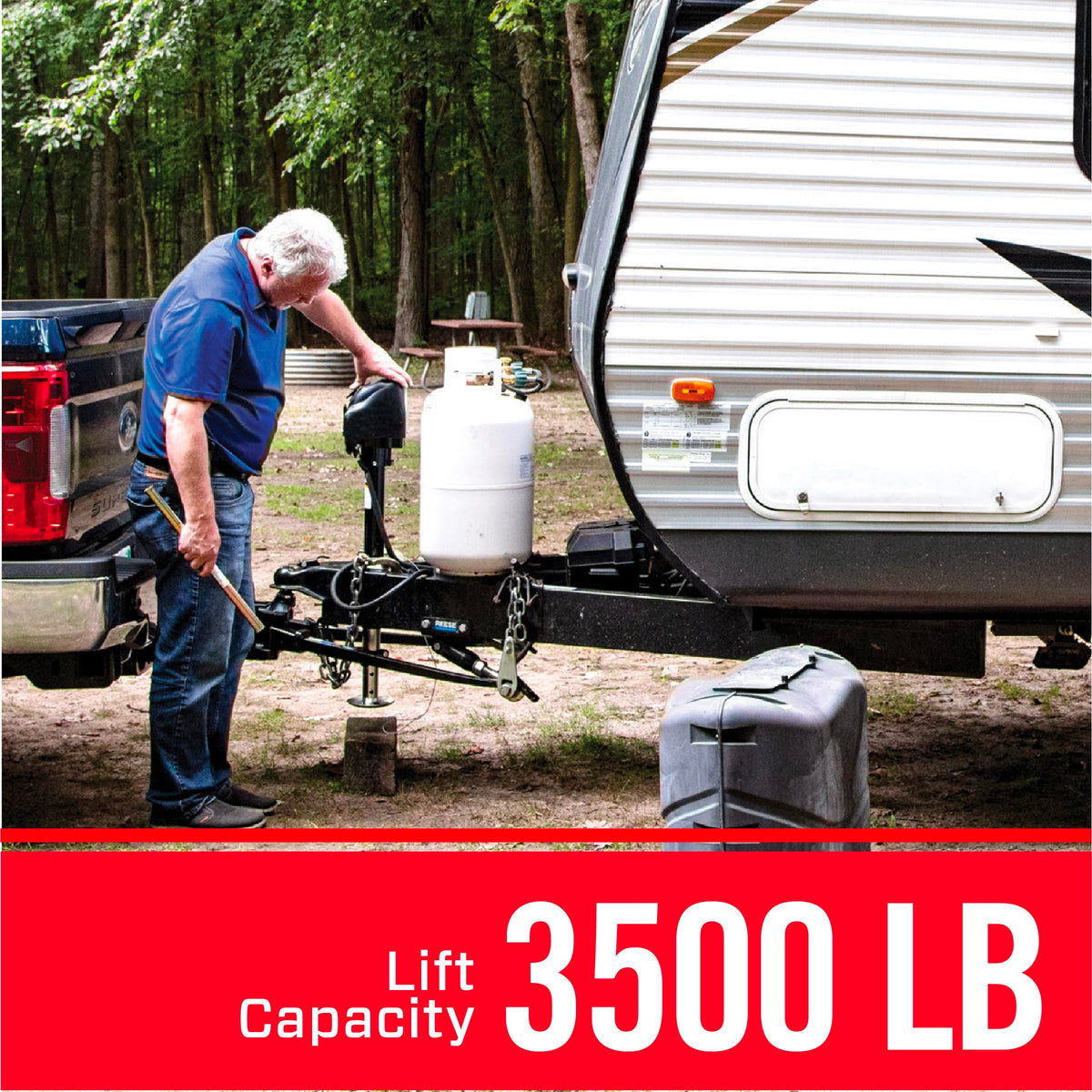 Powered Trailer Jack, A-Frame, 3,500 lbs. Lift Capacity, Bolt-On, 14 Inch Travel H3180