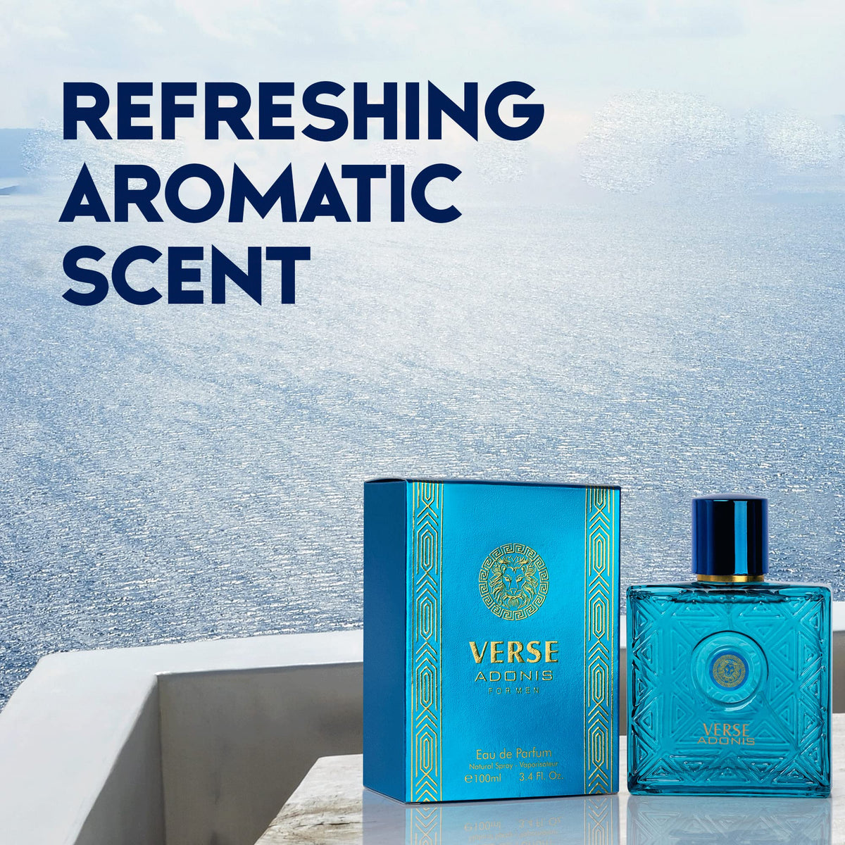 Eau De Parfum for Men 3.4 Fl. Oz. Woody Floral Fruity U976